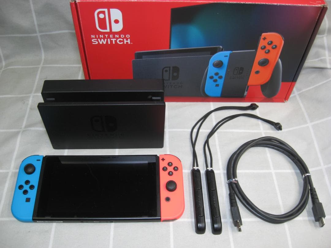 【完動美品】Nintendo Switch 赤/青 欠品有り注意
