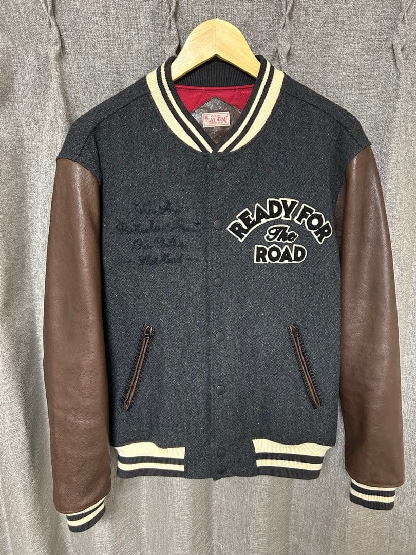 フラットヘッド　スタジャン　size38