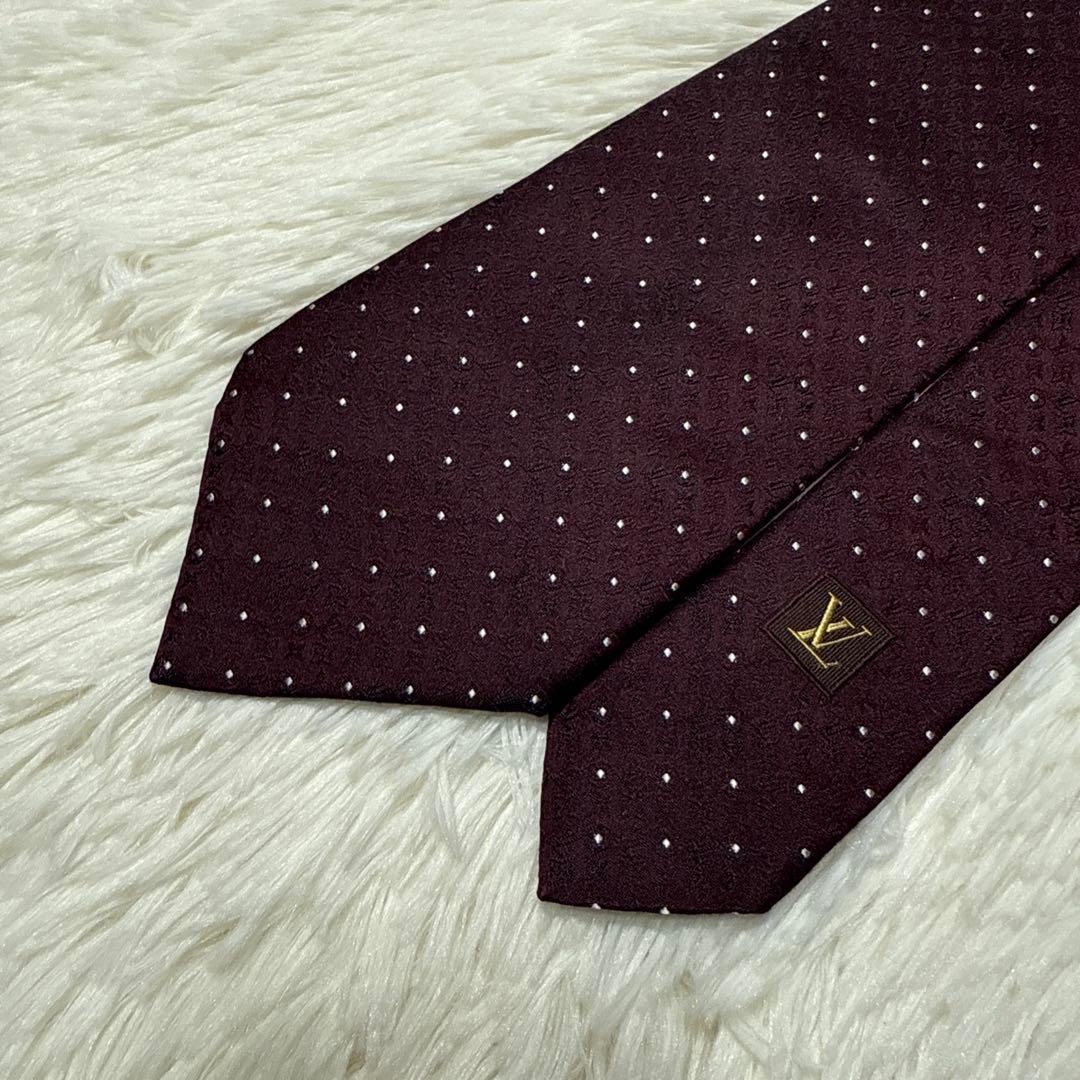 【未使用級】LOUIS VUITTON ブランドネクタイ　高級シルク