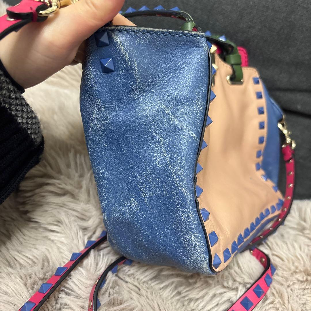 ヴァレンティノカラフルなスタッズ装飾ショルダーバッグ