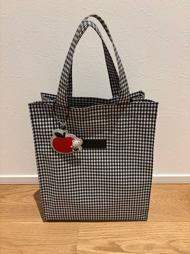 ファミリアトートバッグ　ギンガムチェック
