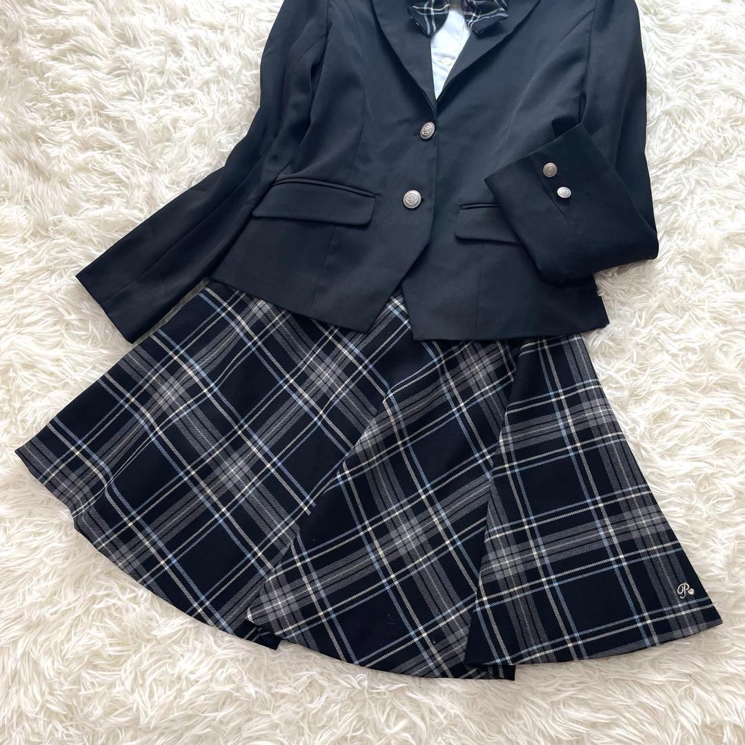 清楚✨ポンポネット フォーマル セット 160 制服 お受験 卒業式 水色