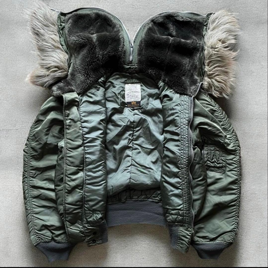 80s USA製 ALPHAアルファ N-2B フライトジャケットY2K