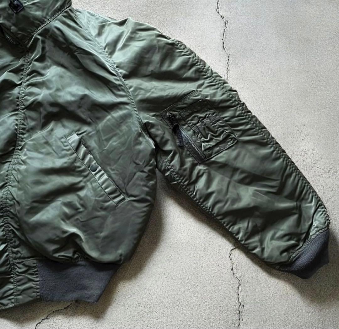 80s USA製 ALPHAアルファ N-2B フライトジャケットY2K