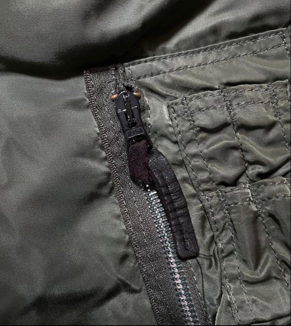 80s USA製 ALPHAアルファ N-2B フライトジャケットY2K