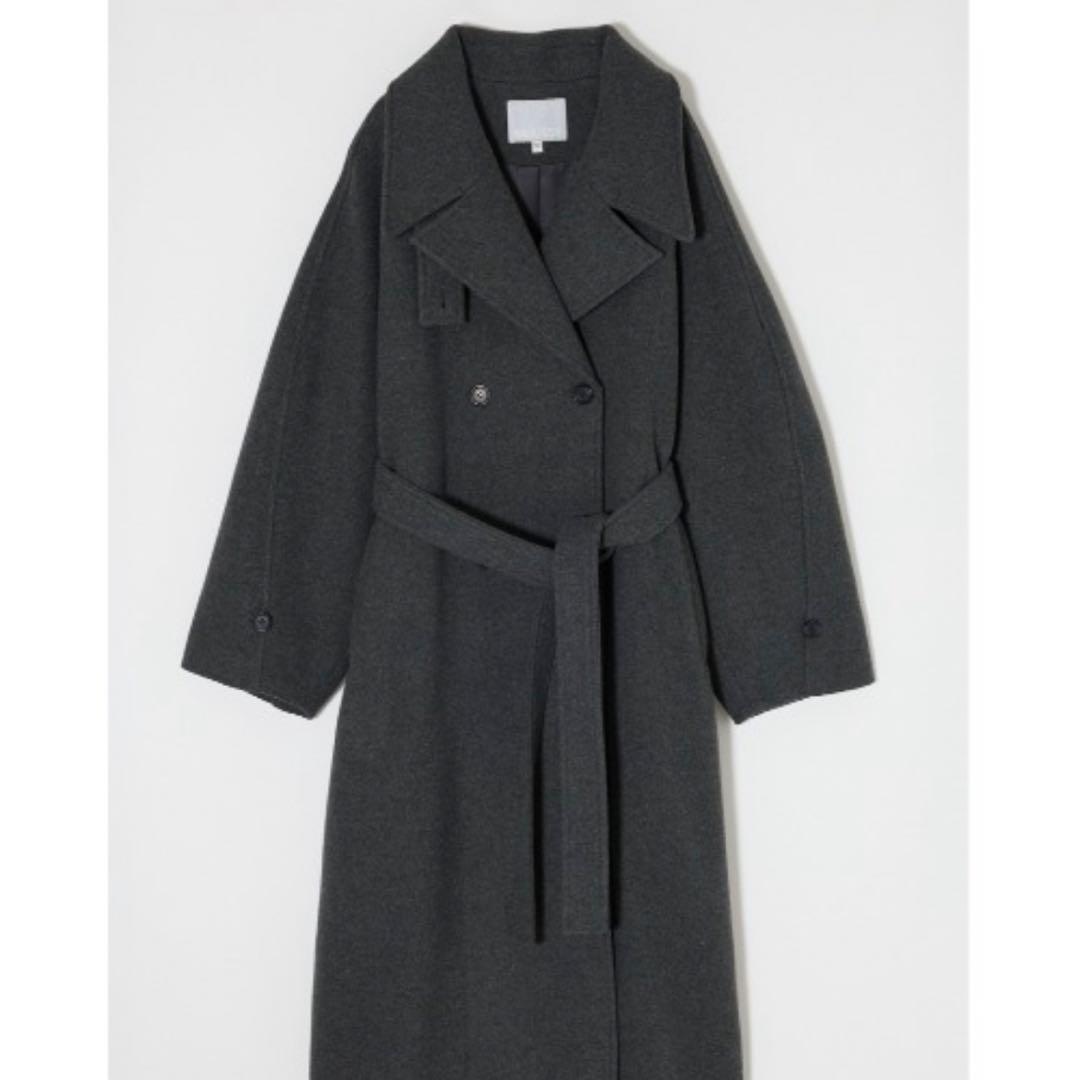 moussy FORM SLEEVE LONG コート　グレー サイズ2