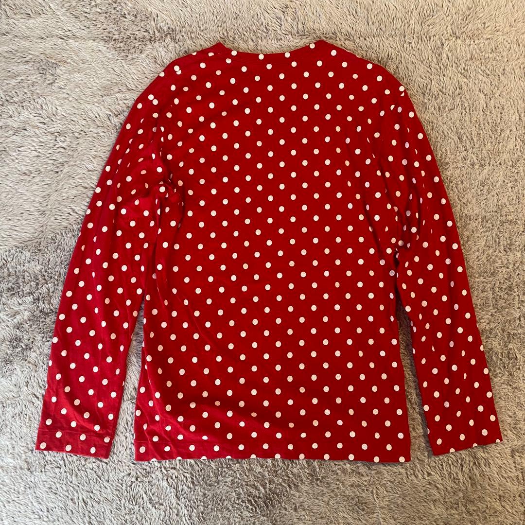 コムデギャルソン ロングtシャツ ドット柄 L