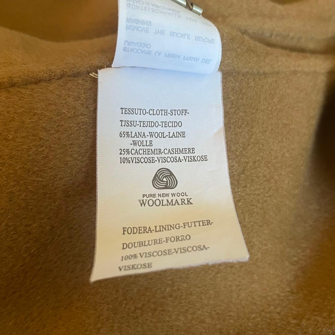 マックスマーラスタジオ カシミヤ ガウンコート ベルト mサイズ キャメル色