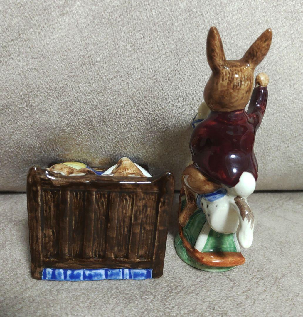 ロイヤルドルトン バニキンズ フィギュリン 陶器 うさぎ
