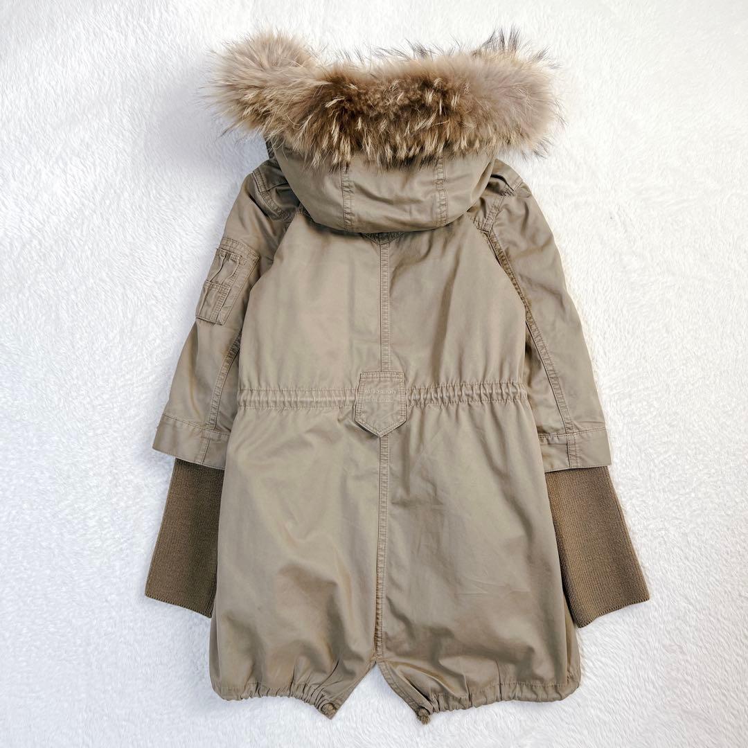 BURBERRY BLUELABEL ロングコート ライナー 3WAY ファー