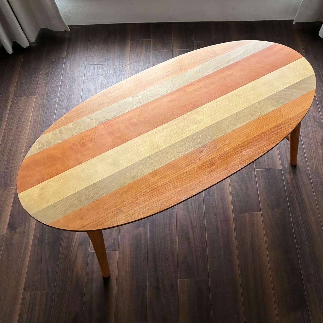 YOGEAR ヨギア オーバルテーブル 楕円形 木製 天然木