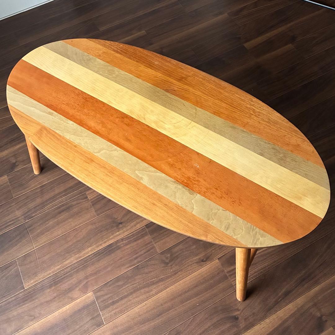 YOGEAR ヨギア オーバルテーブル 楕円形 木製 天然木