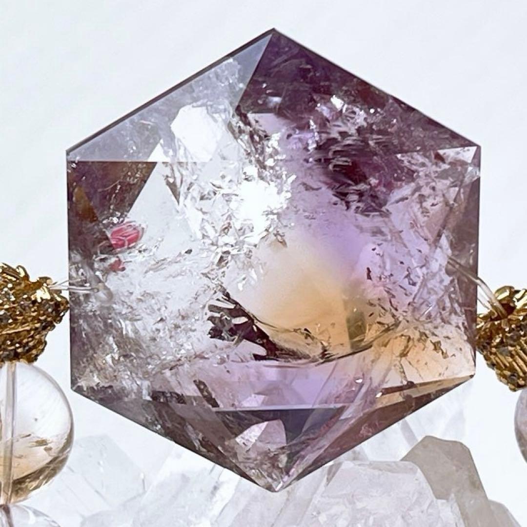 とおかさま様♥️アメトリン 六芒星(大粒)＆アメトリン タンブル天然石ブレスレット