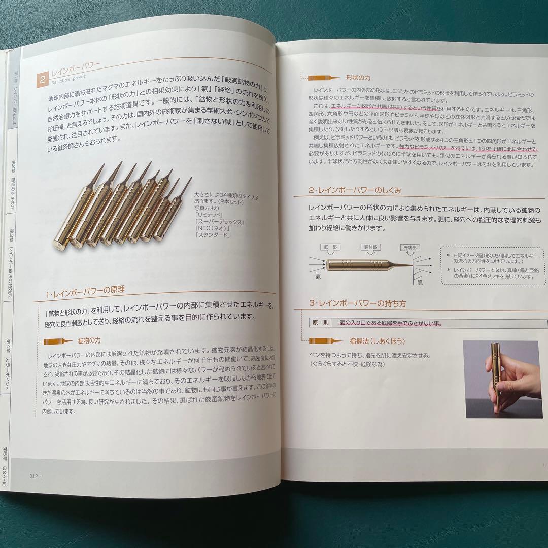 レインボー療法マニュアル2010➕テープ２２シート➕手のツボ模型