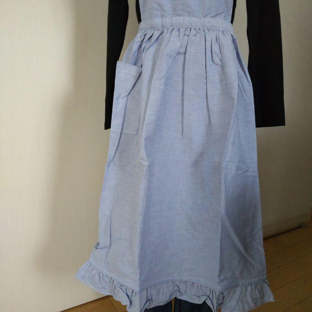 Ralph Lauren ブルーフリルエプロン 未使用タグ付きシャンブレー