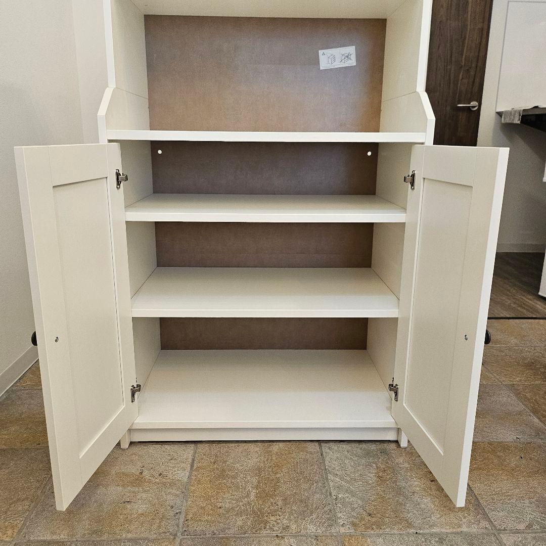 IKEA HAUGA ハウガ キャビネット 本棚 食器棚 ホワイト