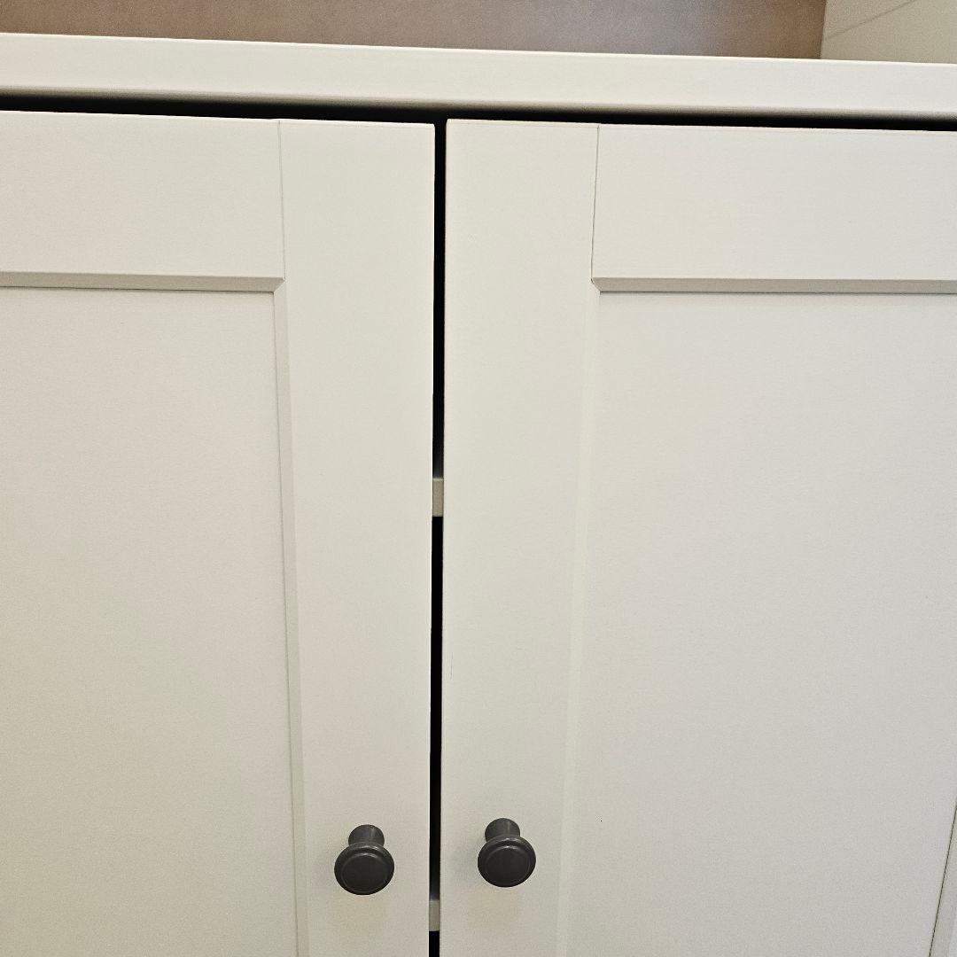 IKEA HAUGA ハウガ キャビネット 本棚 食器棚 ホワイト