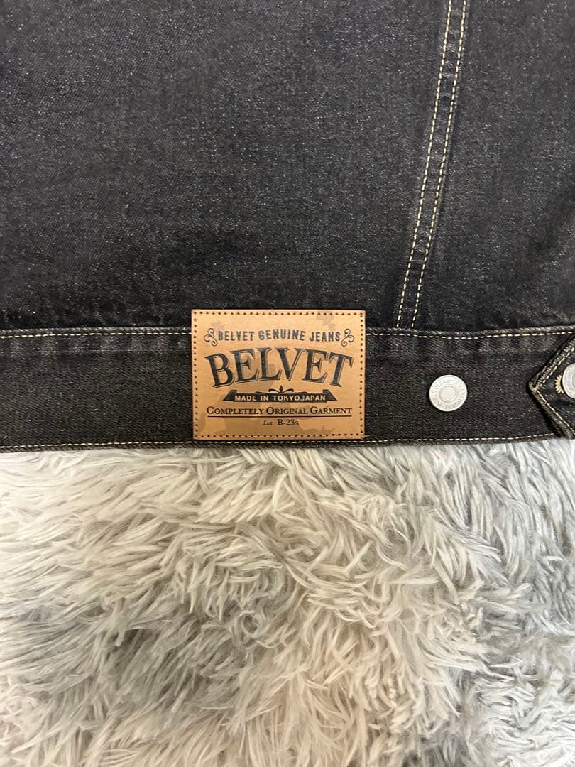 BELVET ブラックデニムジャケット