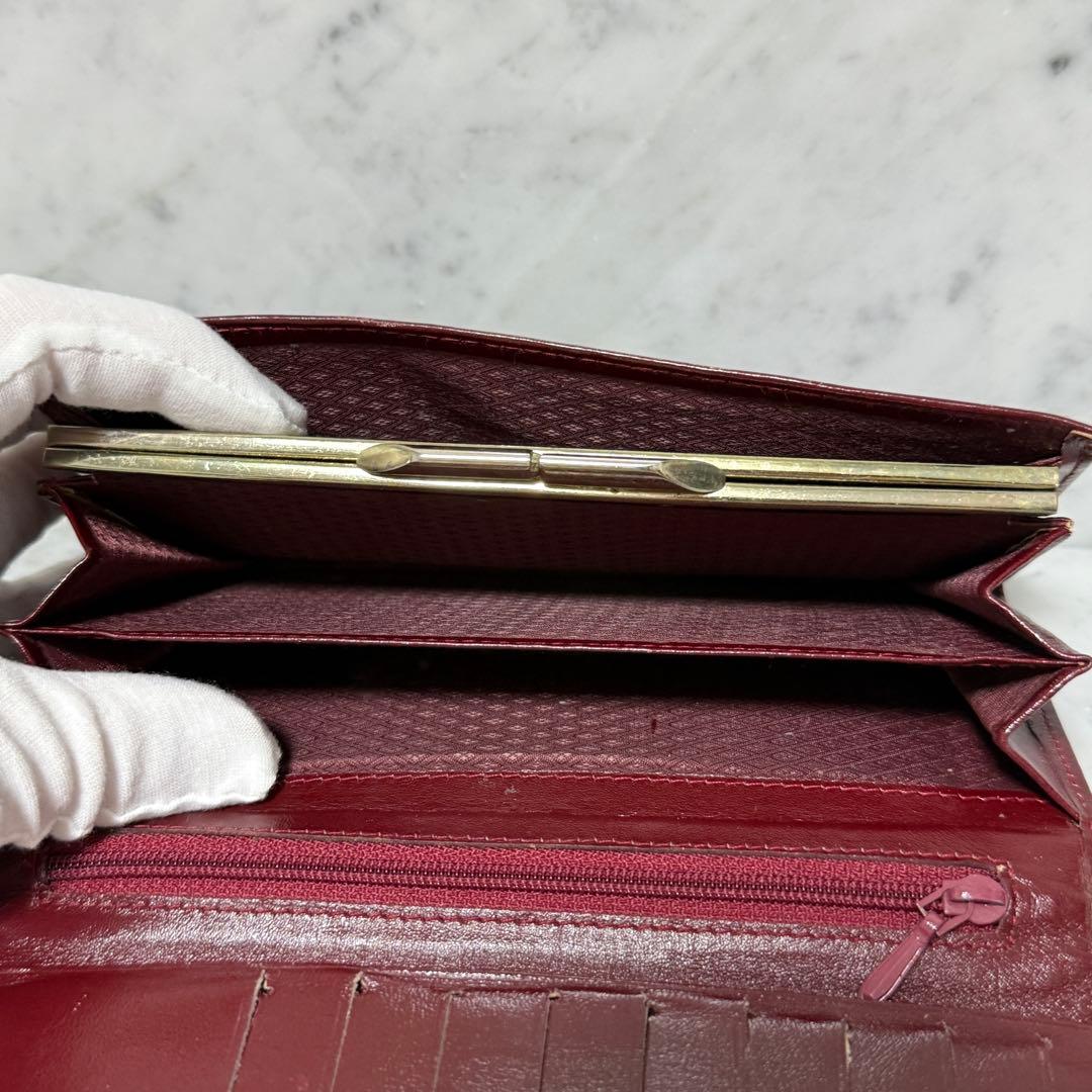 Cartier カルティエ 二つ折り財布 がま口 マストライン 本革 レザー