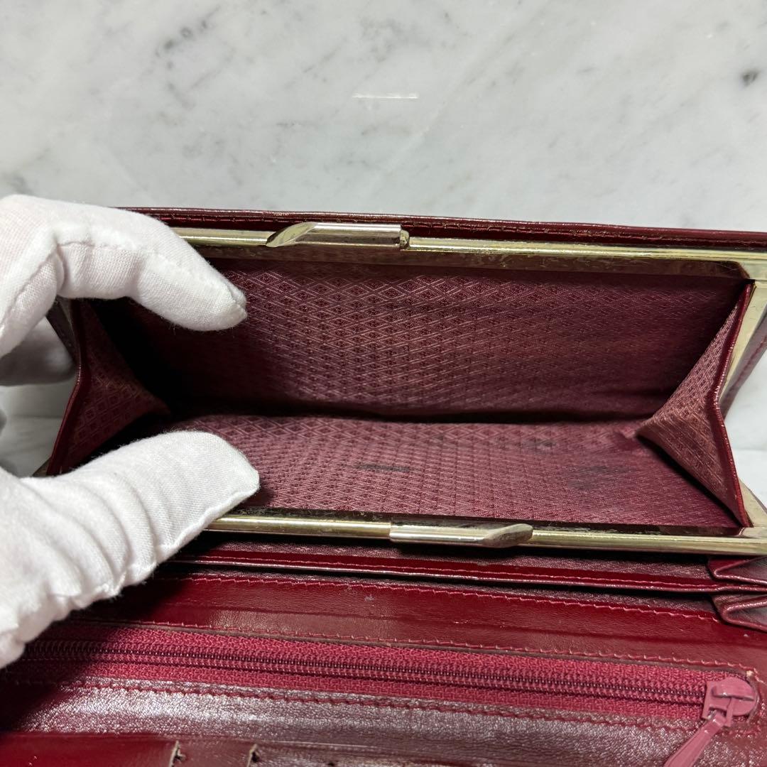 Cartier カルティエ 二つ折り財布 がま口 マストライン 本革 レザー