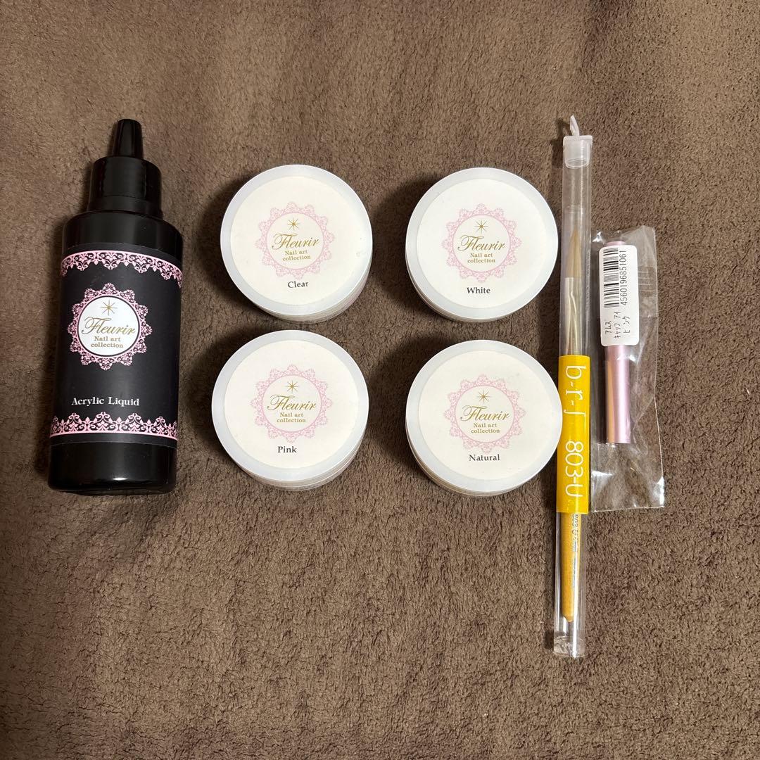 フルーリア アクリルリキッド アクリルパウダー スカルプ用筆