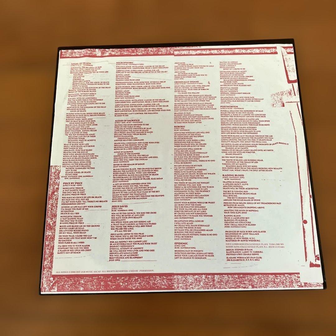 SLAYER スレイヤーREIGN IN BLOOD HELL AWAITS