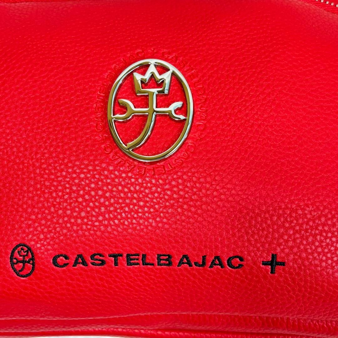 美品 CASTELBAJAC ミニ ブリーフケース ハンドバッグ PU合成皮革