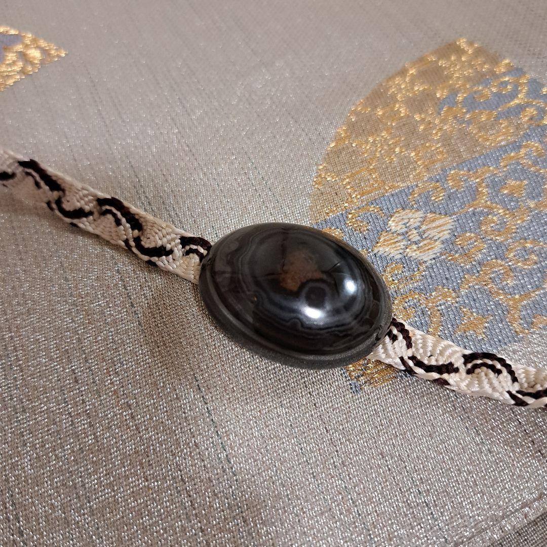 さくまる　染めちりめん名古屋帯　茶道杓立て　袋帯　帯締め+帯留