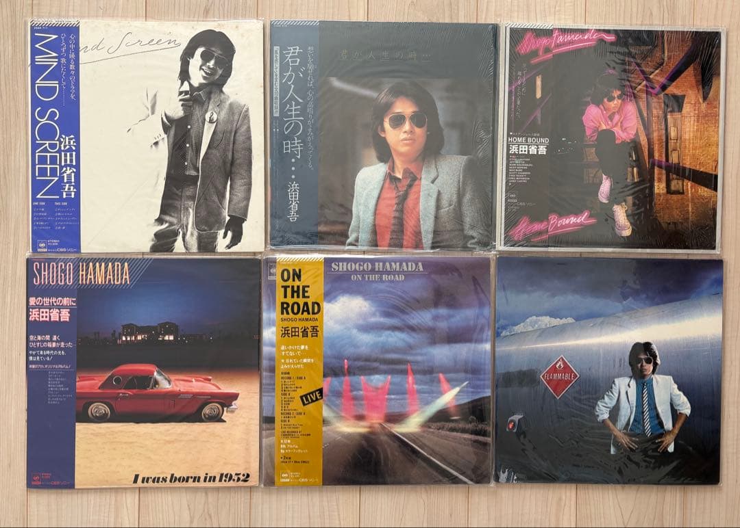 浜田省吾　アナログ盤ＬP まとめて24枚セット