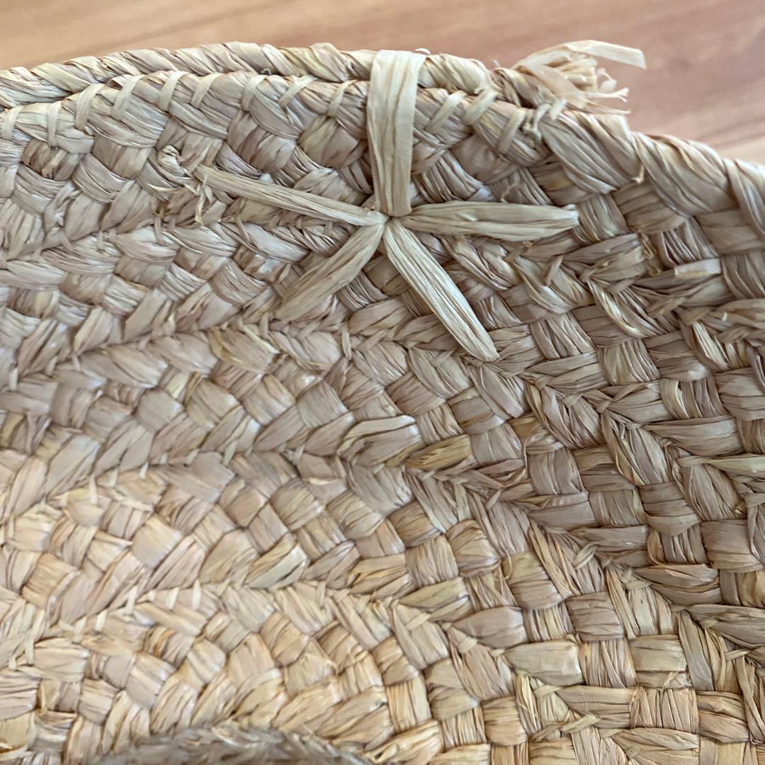 へレンカミンスキー　麦わら帽子　黒リボン付き