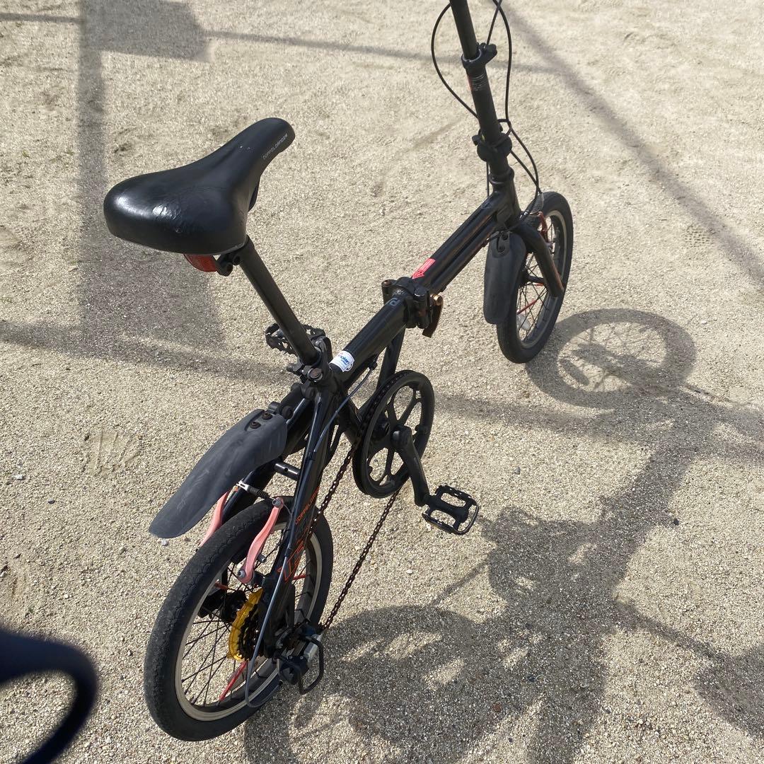 ゆー　折りたたみ自転車 黒　ドッペルギャンガー104