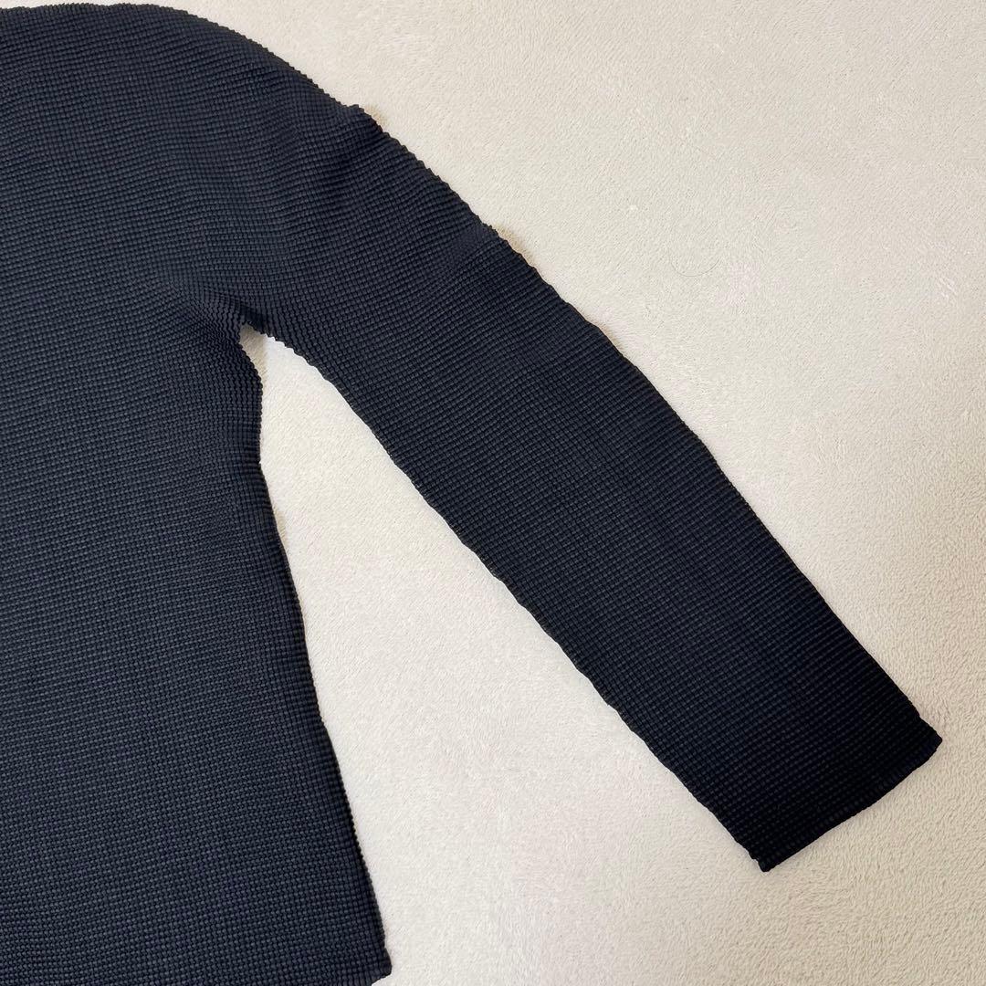 極美品✨ISSEY MIYAKE me プリーツ　光沢感　ブラック　箔