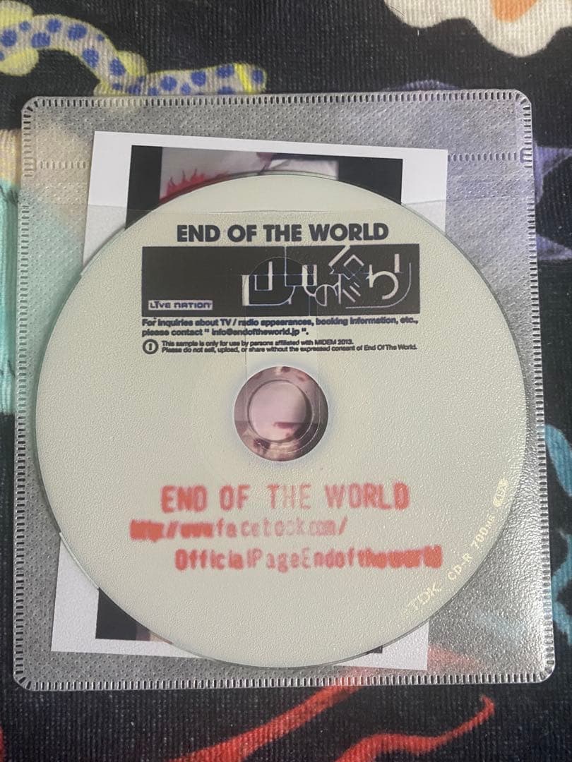 【アーティスト写真付】EOTW プロモーションCD 2013 原盤