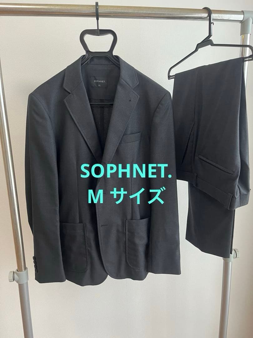 SOPHNET. グレー スーツ セットアップ Mサイズ (スーツカバー付き)
