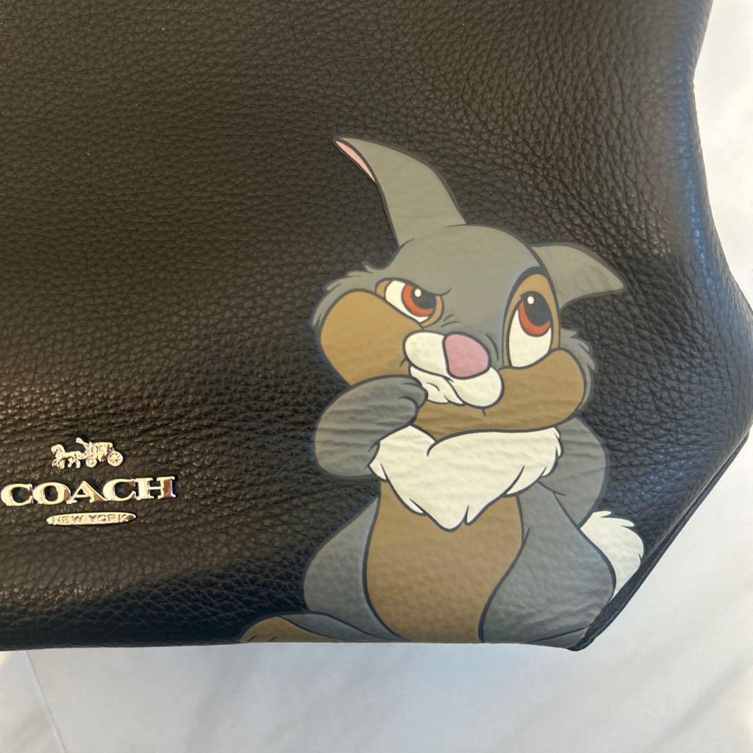【美品】COACH×Disney とんすけ 2WAYショルダーバッグ レザー