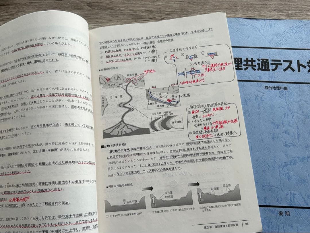 駿台 宇野 仙 2024年度地理共通テスト対策 前期、後期 2冊セット※板書あり