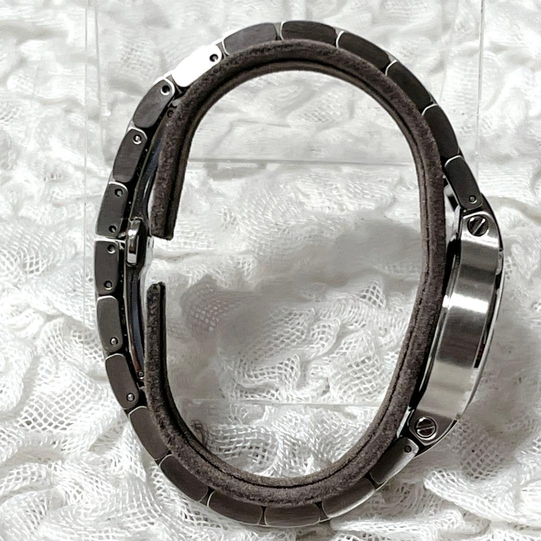 箱付✨稼働　GUCCI シルバー 腕時計　8900l グッチ　コマ付　GG 巾着