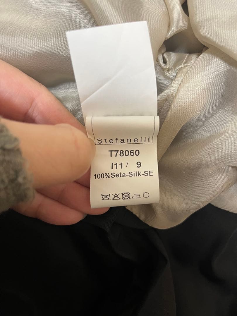 TOMASO Stefanelli トレンチコート 黒・ベージュ　イタリア製