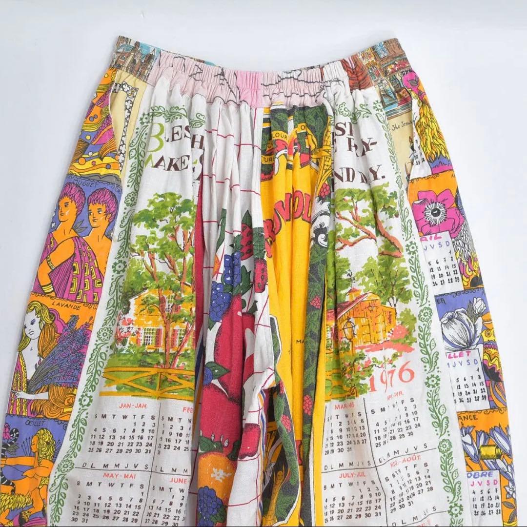 古着 リメイク ヴィンテージ パッチワーク デザイン バルーン イージーパンツ