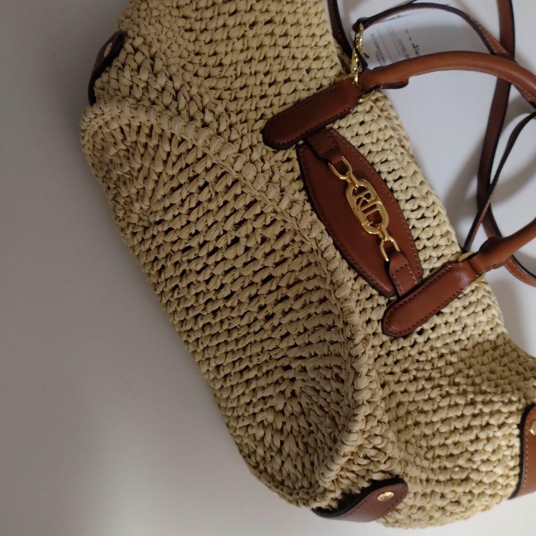 RALPH LAUREN かごバッグ ベージュ