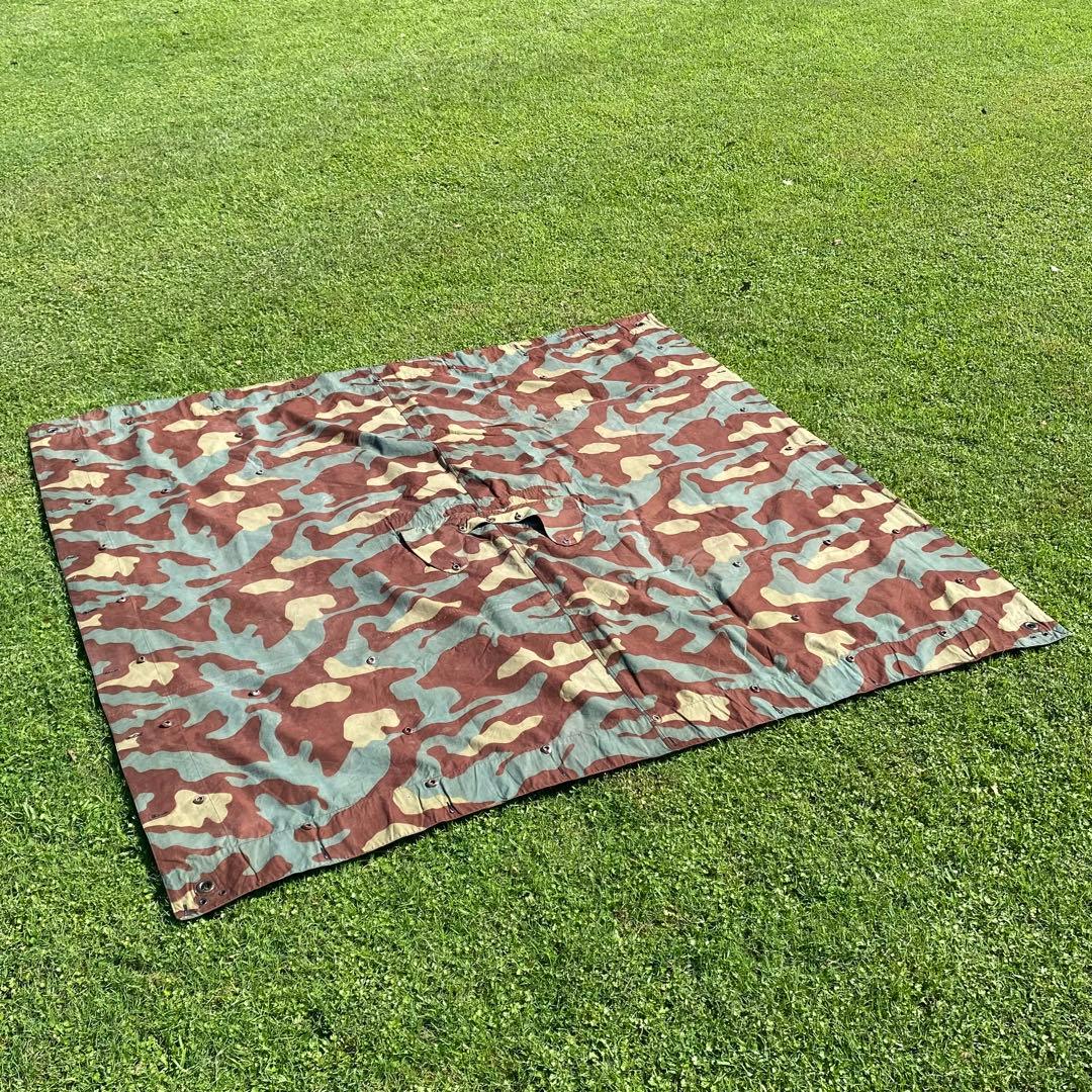 え*ち様 【レア】イタリア軍　軍幕　サンマルコ迷彩　2枚セット　ミリタリー　テン