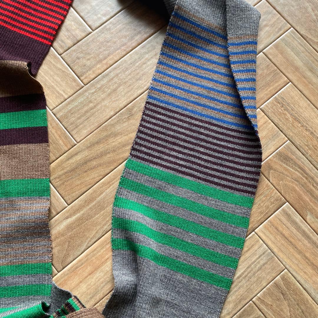 ジュンミカミ　マルチボーダーマフラー