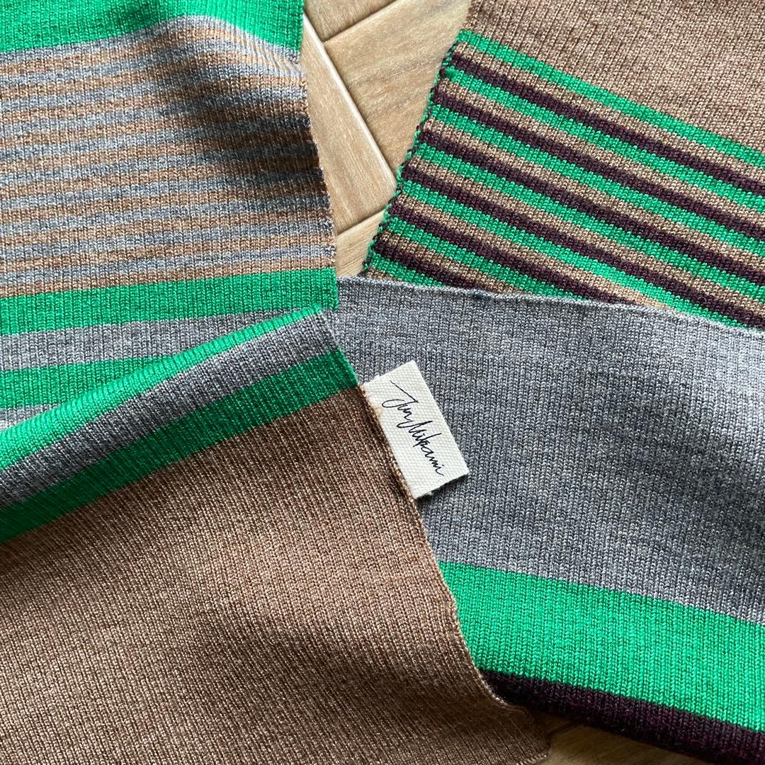 ジュンミカミ　マルチボーダーマフラー