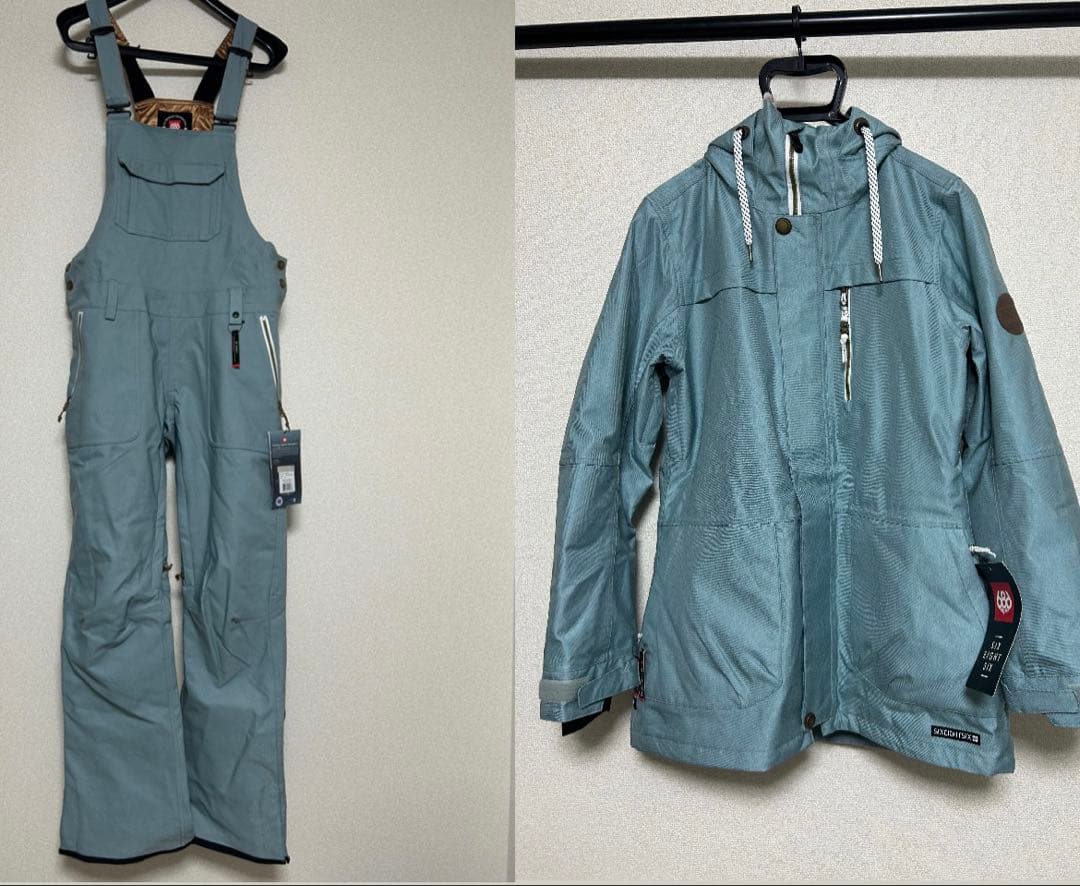 686 シックスエイトシックス スノージャケット、ビブパンツ