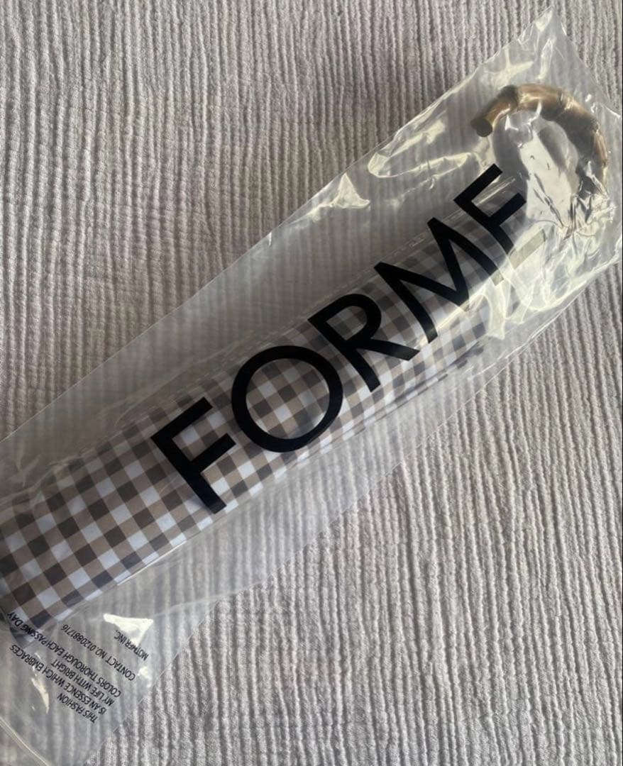 FORME チェック柄 折りたたみ傘