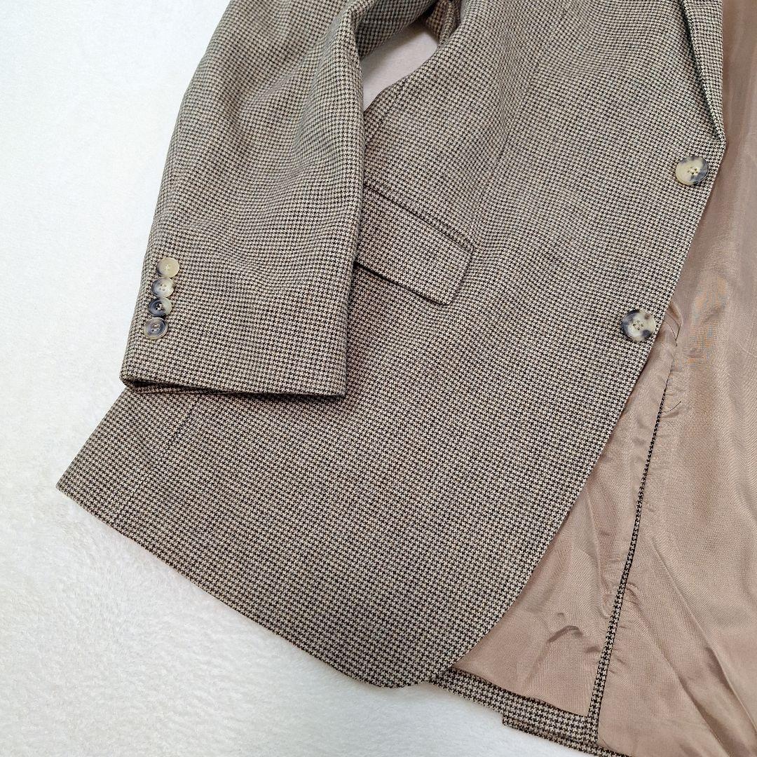 HUGO BOSS　ロロピアーナ　テーラードジャケット　千鳥格子　50