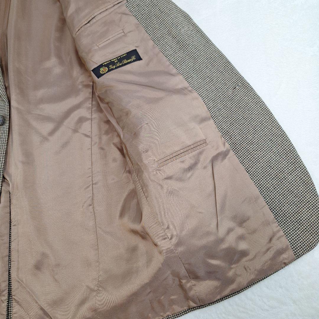 HUGO BOSS　ロロピアーナ　テーラードジャケット　千鳥格子　50