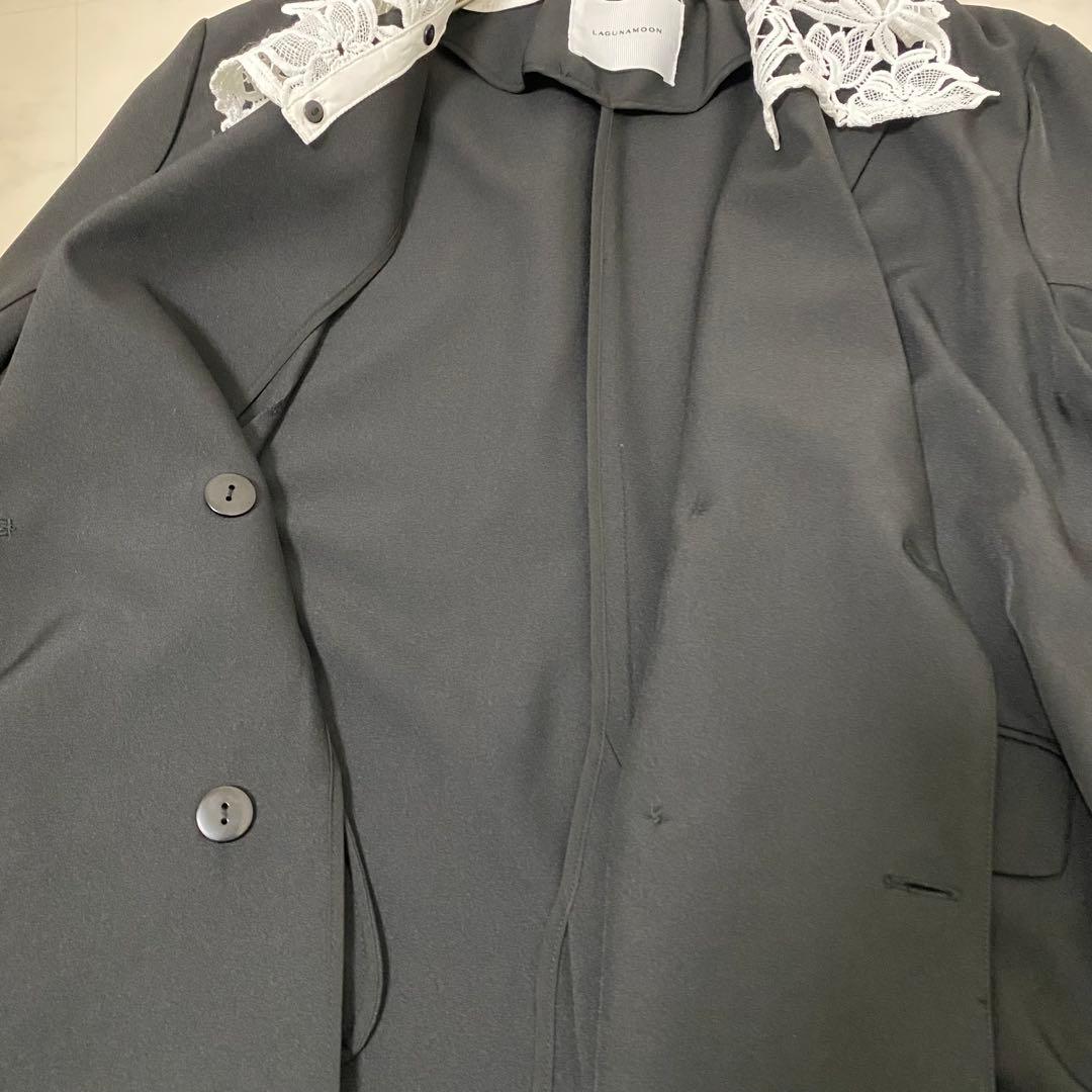 現行品✨新品タグ付き✨LAGUNAMOON レースデタッチドカラージャケット