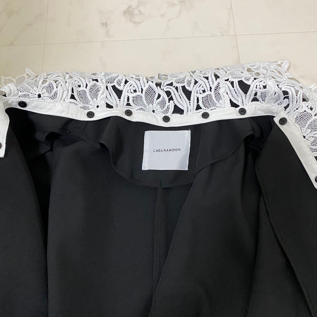 現行品✨新品タグ付き✨LAGUNAMOON レースデタッチドカラージャケット