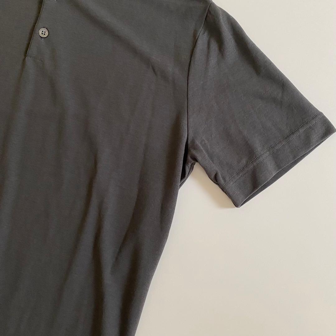 未使用 zanone アイスコットン ポロシャツ 46 グレー イタリア製
